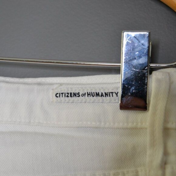 Citizens of Humanity Elson Straight Leg White Jeans Sz 25 - Picture 5 of 8